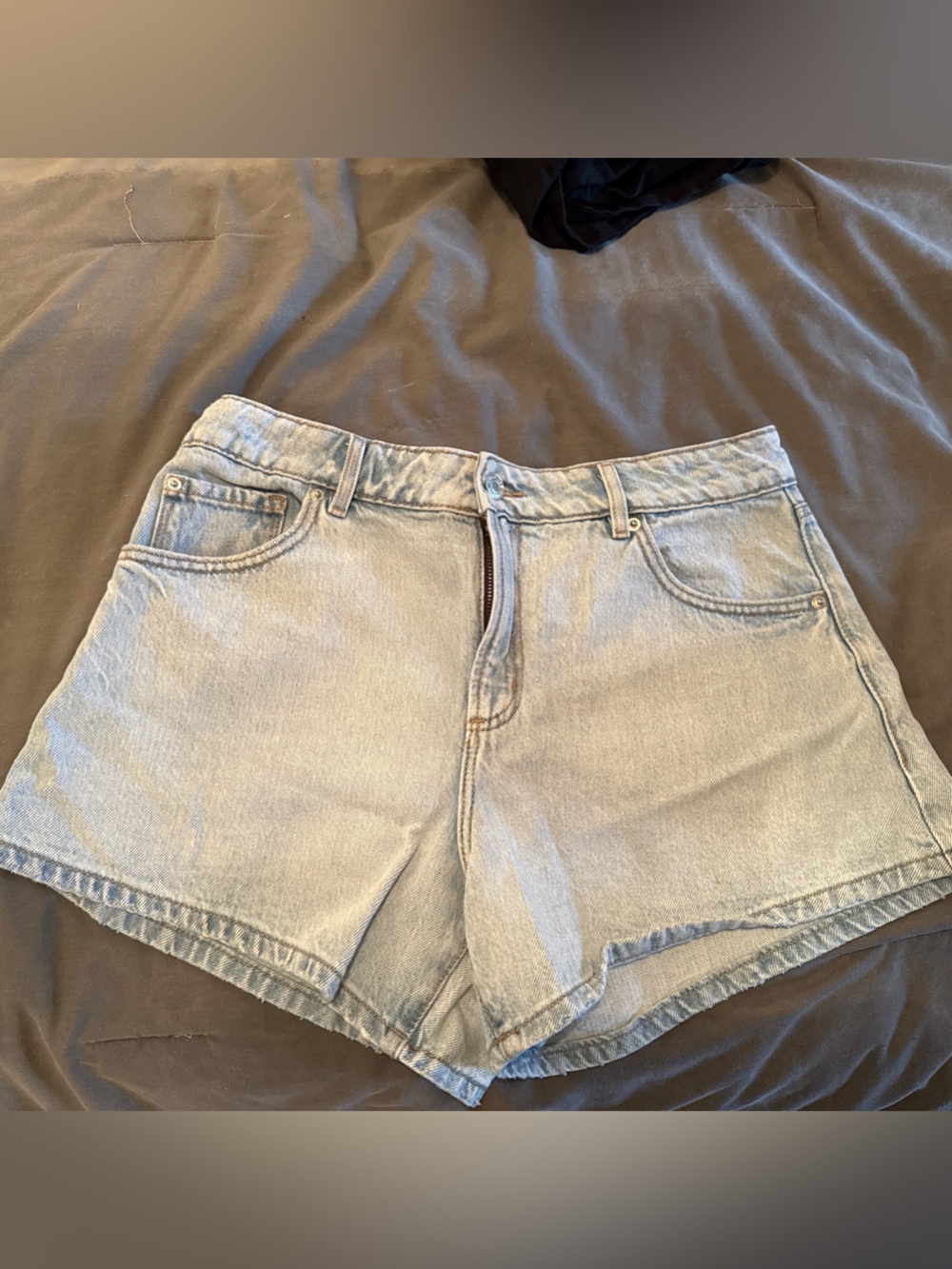 Garage Light Blue Denim Shorts